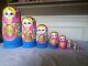 5 Russian Nesting Doll Set Of 10 Hand Made 10.5 Inchs Tall Pink Us Seller