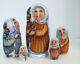5p Handpainted Only One Russian Nesting Doll Russian Winter With All, Molotova