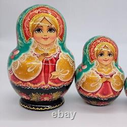 6 Art Nesting dolls Ukrainian Artwork 10 in 1 Exclusive unique matryoshka