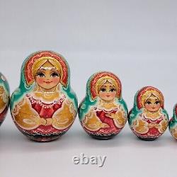 6 Art Nesting dolls Ukrainian Artwork 10 in 1 Exclusive unique matryoshka