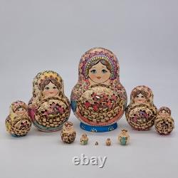 6 Exclusive Nesting dolls Artwork 10 in 1 matryoshka Handmade By Burn