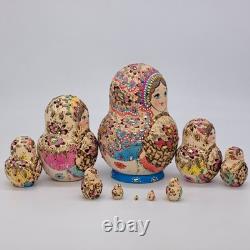 6 Exclusive Nesting dolls Artwork 10 in 1 matryoshka Handmade By Burn
