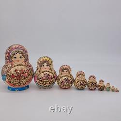 6 Exclusive Nesting dolls Artwork 10 in 1 matryoshka Handmade By Burn