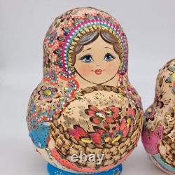 6 Exclusive Nesting dolls Artwork 10 in 1 matryoshka Handmade By Burn
