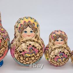 6 Exclusive Nesting dolls Artwork 10 in 1 matryoshka Handmade By Burn