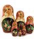 6 Piece Matryoshka Matreshka Authentic Russian Painted Nesting Dolls Fairy Tales