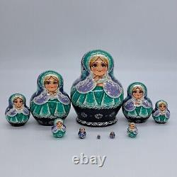 6 Stunning Nesting dolls Artwork 10 in 1 matryoshka Handmade In Ukraine 2024