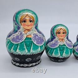 6 Stunning Nesting dolls Artwork 10 in 1 matryoshka Handmade In Ukraine 2024