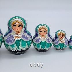 6 Stunning Nesting dolls Artwork 10 in 1 matryoshka Handmade In Ukraine 2024