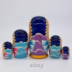 7 Angel Nesting dolls Matryoshka 5 in 1 Russian Doll Handmade Ukraine Exclusive