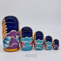7 Angel Nesting dolls Matryoshka 5 in 1 Russian Doll Handmade Ukraine Exclusive