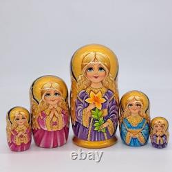 7 Angels Nesting dolls Matryoshka 5 in 1 Russian Doll Handmade in Ukraine