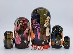 7 Cinderella nesting dolls 5 in 1 Matryoshka Exclusive Artwork Miniature
