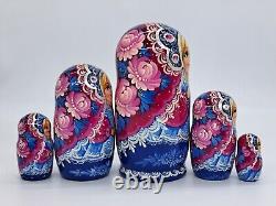 7 Collection Nesting dolls Matryoshka 5 in 1 Ukrainian girl Handmade In Ukraine
