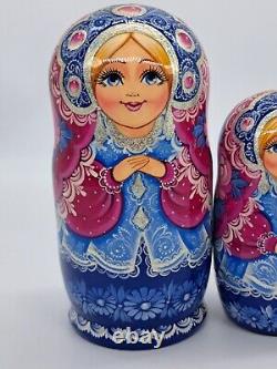 7 Collection Nesting dolls Matryoshka 5 in 1 Ukrainian girl Handmade In Ukraine