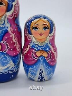 7 Collection Nesting dolls Matryoshka 5 in 1 Ukrainian girl Handmade In Ukraine