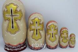 7 Nativity nesting doll Christmas matryoshka 5 in 1 HQ Hand painted Set C