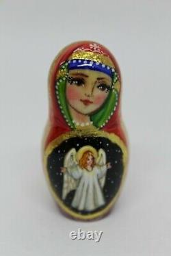 7 Nativity nesting doll Christmas matryoshka 5 in 1 HQ Hand painted Set C