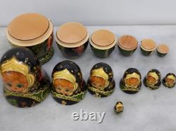 7 Pieces Fairy Tale Matryoshka Dolls Signed by artist
