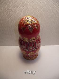7 dolls, Russian Matryoshka, by the author, height 9.4