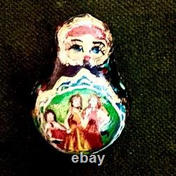 7pc Matryoshka Russian Nesting Dolls Fortune Teller Sergiev Posad Signed 6.5