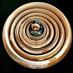 7pc Matryoshka Russian Nesting Dolls Fortune Teller Sergiev Posad Signed 6.5