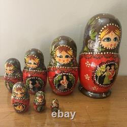 7pc Russian Authentic Matryoshka Nesting Dolls 8? Sergiev Posad