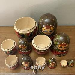 7pc Russian Authentic Matryoshka Nesting Dolls 8? Sergiev Posad