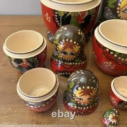 7pc Russian Authentic Matryoshka Nesting Dolls 8? Sergiev Posad