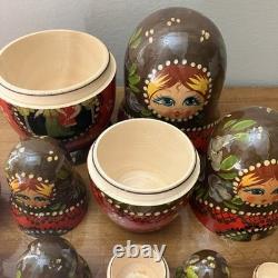 7pc Russian Authentic Matryoshka Nesting Dolls 8? Sergiev Posad