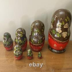 7pc Russian Authentic Matryoshka Nesting Dolls 8? Sergiev Posad