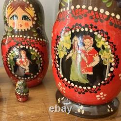 7pc Russian Authentic Matryoshka Nesting Dolls 8? Sergiev Posad