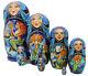 7pcs One Of A Kind Hand Painted Russian Nesting Doll Mermaids By Ilyukova