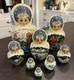 8.5 Nesting Dolls 8 In 1 Matryoshka Russian Doll Handmade Euc