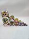 8 Inch Painted Matryoshka Moscow Russian Nesting Dolls Hand Painted 7 Pc Set