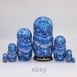 8 Nesting dolls Winter Matryoshka 7 in 1 Russian doll Handmade In Ukraine