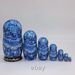 8 Nesting dolls Winter Matryoshka 7 in 1 Russian doll Handmade In Ukraine