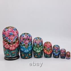 8 Nesting dolls Winter Matryoshka 7 in 1 Russian doll Handmade In Ukraine