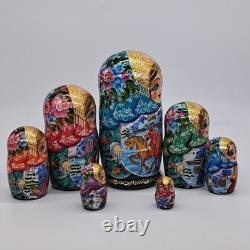 8 Nesting dolls Winter Matryoshka 7 in 1 Russian doll Handmade In Ukraine 2025