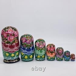 8 Ukrainian Christmas Nesting dolls 7 in 1 Art Russian doll Handmade In Ukraine
