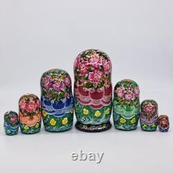 8 Ukrainian Christmas Nesting dolls 7 in 1 Art Russian doll Handmade In Ukraine