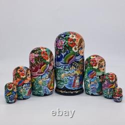 8 Ukrainian Christmas Nesting dolls 7 in 1 Russian doll Handmade In Ukraine