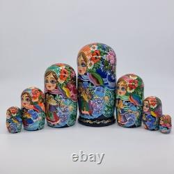 8 Ukrainian Christmas Nesting dolls 7 in 1 Russian doll Handmade In Ukraine