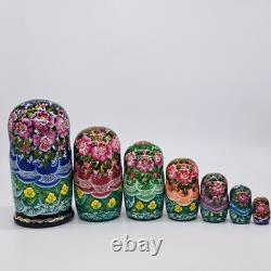 8 Ukrainian Christmas Nesting dolls 7 in 1 Russian doll Handmade In Ukraine