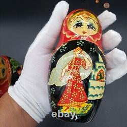 9.5 Russian Nesting Doll 10 pieces Floral Pattern Matryoshka 30955