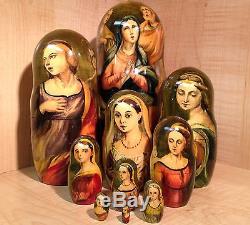 ANTON RAPHAEL MENGS PAINTINGS by VASILEVA 11 RUSSIAN MATRYOSHKA NESTING DOLL 10