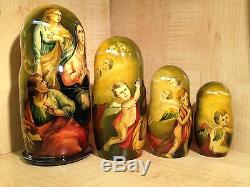 ANTON RAPHAEL MENGS PAINTINGS by VASILEVA 11 RUSSIAN MATRYOSHKA NESTING DOLL 10
