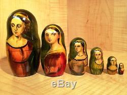 ANTON RAPHAEL MENGS PAINTINGS by VASILEVA 11 RUSSIAN MATRYOSHKA NESTING DOLL 10