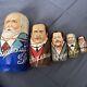Authentic Russian Nesting Dolls Tchaikovsky Composers 5 Dolls Wooden
