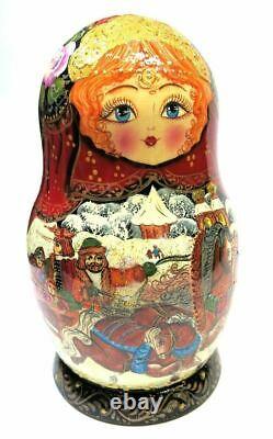 Admirer 10 Piece Russian Babushka Stacking Nesting Doll Set